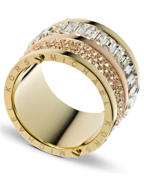 michael kors barrel ring|michael kors stackable rings.